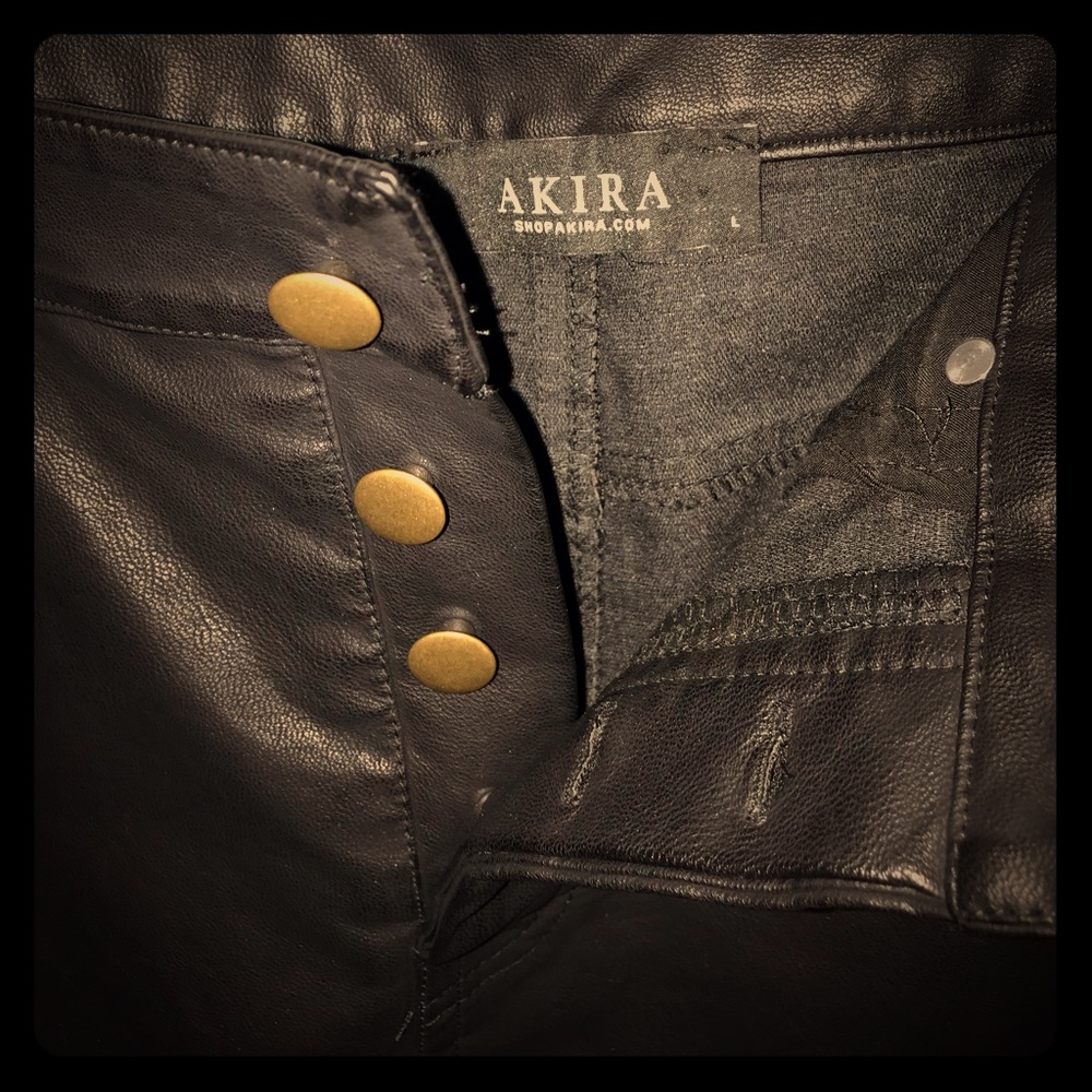 Akira Chicago. Faux leather mini!